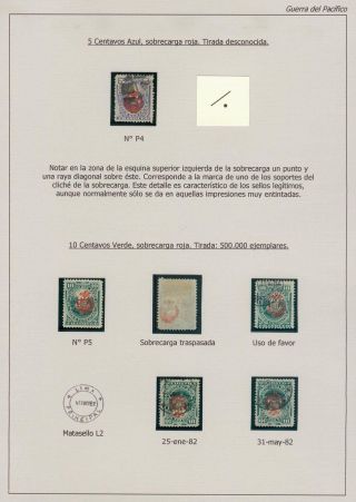 POSTGESCHICHTE DER PAZIFISCHER KRIEG 1879-1884 – Blatt 38