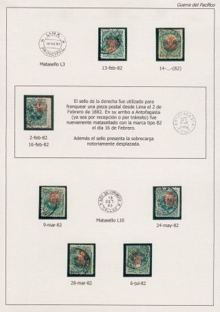 POSTGESCHICHTE DER PAZIFISCHER KRIEG 1879-1884 – Blatt 39