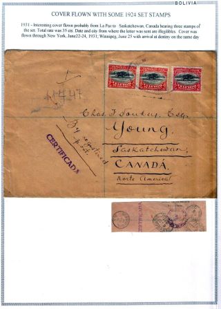 BOLÍVIE: LETECKÁ POŠTA 1924-1945 – list 8