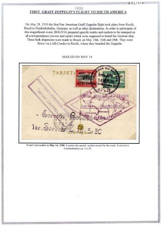 BOLÍVIE: LETECKÁ POŠTA 1924-1945 – list 29