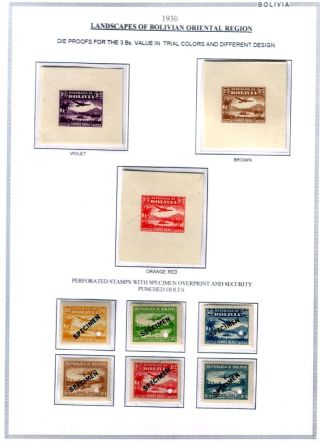 BOLIVIEN: FLUGPOST 1924-1945 – Blatt 38