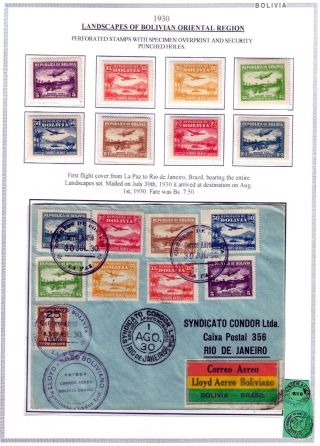 BOLIVIEN: FLUGPOST 1924-1945 – Blatt 39