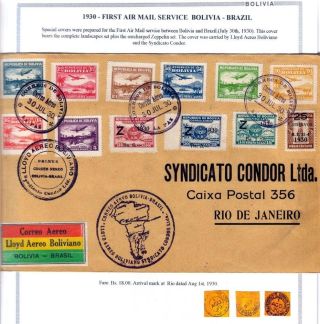 BOLIVIEN: FLUGPOST 1924-1945 – Blatt 41