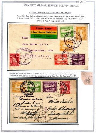 BOLIVIEN: FLUGPOST 1924-1945 – Blatt 44