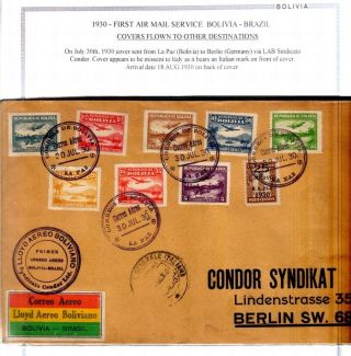 BOLIVIEN: FLUGPOST 1924-1945 – Blatt 45