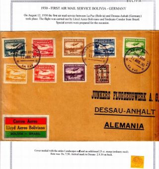 BOLIVIEN: FLUGPOST 1924-1945 – Blatt 46