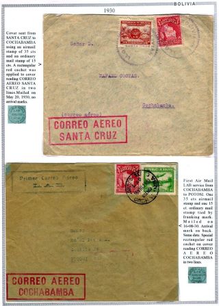 BOLIVIEN: FLUGPOST 1924-1945 – Blatt 47