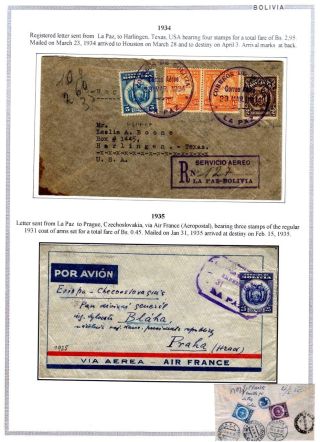 BOLIVIEN: FLUGPOST 1924-1945 – Blatt 66