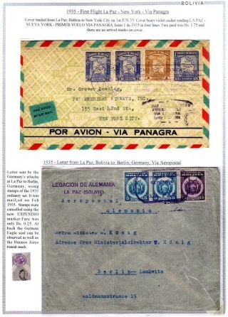BOLIVIEN: FLUGPOST 1924-1945 – Blatt 72
