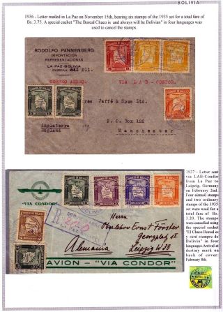 BOLIVIEN: FLUGPOST 1924-1945 – Blatt 73