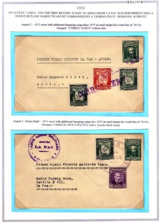 BOLIVIEN: FLUGPOST 1924-1945 – Blatt 75