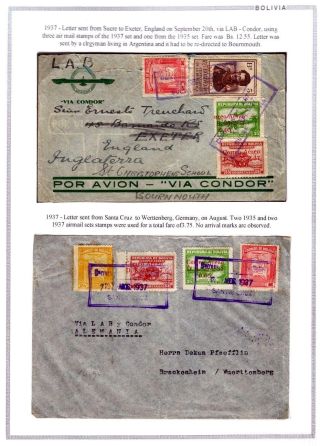 BOLIVIEN: FLUGPOST 1924-1945 – Blatt 81
