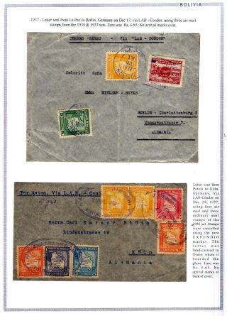 BOLIVIEN: FLUGPOST 1924-1945 – Blatt 82