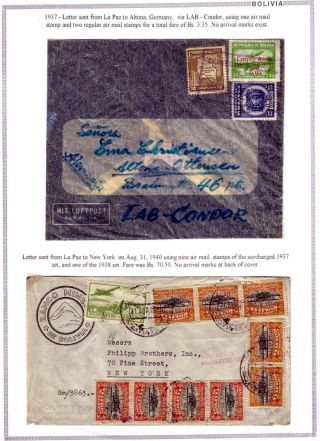BOLIVIEN: FLUGPOST 1924-1945 – Blatt 83