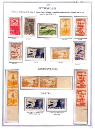 BOLIVIEN: FLUGPOST 1924-1945 – Blatt 86