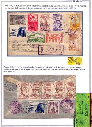BOLIVIEN: FLUGPOST 1924-1945 – Blatt 87