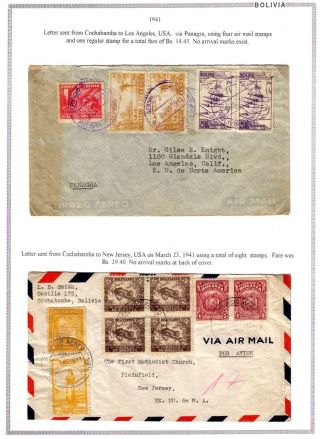 BOLIVIEN: FLUGPOST 1924-1945 – Blatt 88