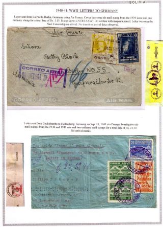 BOLIVIEN: FLUGPOST 1924-1945 – Blatt 92