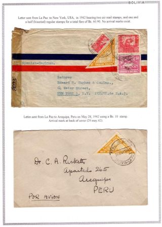 BOLIVIEN: FLUGPOST 1924-1945 – Blatt 94