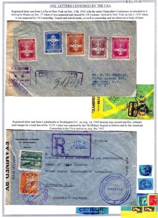 BOLIVIEN: FLUGPOST 1924-1945 – Blatt 96