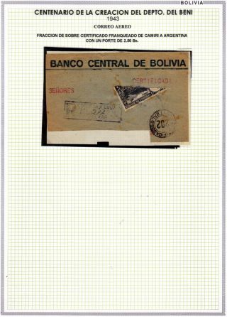 BOLIVIEN: FLUGPOST 1924-1945 – Blatt 100