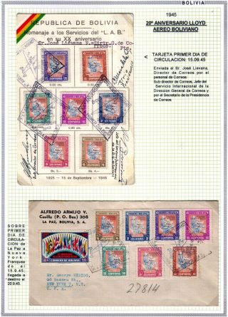 BOLIVIEN: FLUGPOST 1924-1945 – Blatt 108