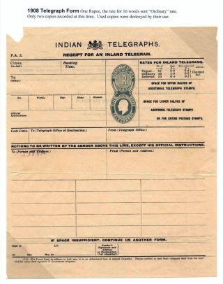 EDWARD VII - INDISCHE TELEGRAPHMARKEN – Blatt 8