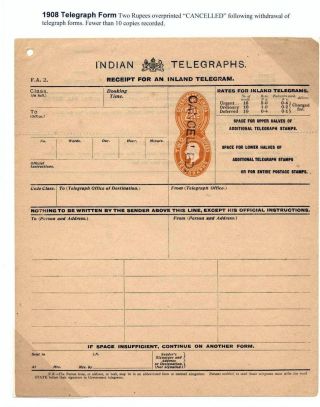 EDWARD VII - INDISCHE TELEGRAPHMARKEN – Blatt 14