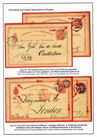 DENMARK: POSTAL STATIONERY 10 ÖRE COAT OF ARMS – sheet 17