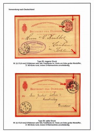 DENMARK: POSTAL STATIONERY 10 ÖRE COAT OF ARMS – sheet 20
