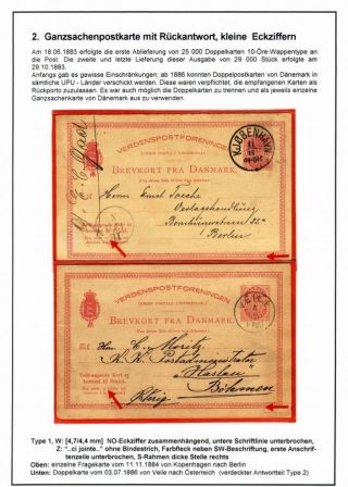 DENMARK: POSTAL STATIONERY 10 ÖRE COAT OF ARMS – sheet 23