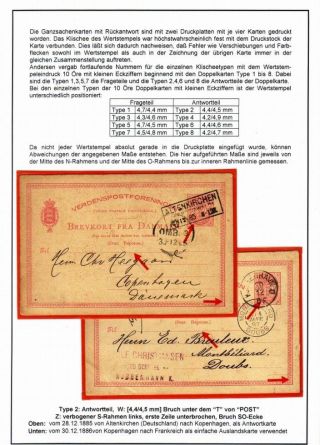 DENMARK: POSTAL STATIONERY 10 ÖRE COAT OF ARMS – sheet 25
