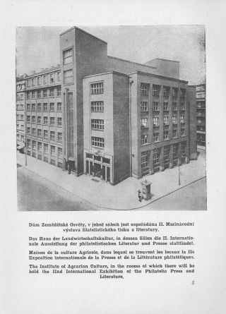 KATALOG EXPRINLIPH - 2. INTERNATIONALE AUSSTELLUNG FÜR PHILATELISTISCHE PRESSE UND LITERATUR (PRAGA 1938) – Blatt 6