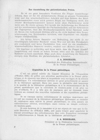 KATALOG EXPRINLIPH - 2. INTERNATIONALE AUSSTELLUNG FÜR PHILATELISTISCHE PRESSE UND LITERATUR (PRAGA 1938) – Blatt 7