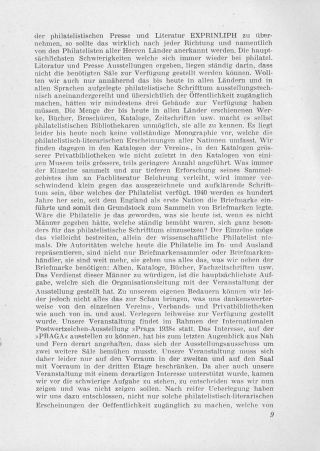 KATALOG EXPRINLIPH - 2. INTERNATIONALE AUSSTELLUNG FÜR PHILATELISTISCHE PRESSE UND LITERATUR (PRAGA 1938) – Blatt 10