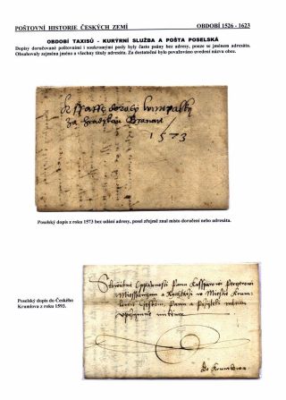 POSTGESCHICHTE VON BÖHMISCHEN LÄNDERN 1526-1850 – Blatt 4