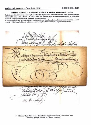 POSTGESCHICHTE VON BÖHMISCHEN LÄNDERN 1526-1850 – Blatt 6
