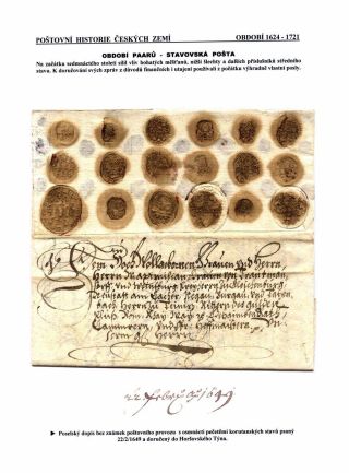 POSTGESCHICHTE VON BÖHMISCHEN LÄNDERN 1526-1850 – Blatt 15