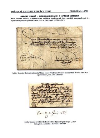 POSTGESCHICHTE VON BÖHMISCHEN LÄNDERN 1526-1850 – Blatt 18