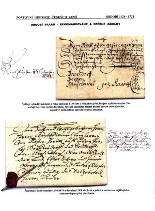 POSTGESCHICHTE VON BÖHMISCHEN LÄNDERN 1526-1850 – Blatt 19
