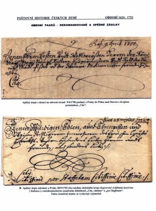 POSTGESCHICHTE VON BÖHMISCHEN LÄNDERN 1526-1850 – Blatt 21