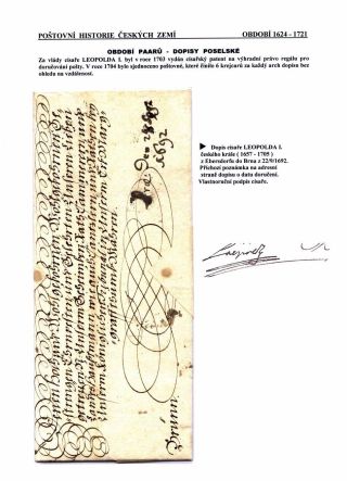 POSTGESCHICHTE VON BÖHMISCHEN LÄNDERN 1526-1850 – Blatt 23