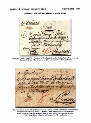 POSTGESCHICHTE VON BÖHMISCHEN LÄNDERN 1526-1850 – Blatt 27