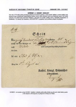 POSTGESCHICHTE VON BÖHMISCHEN LÄNDERN 1526-1850 – Blatt 41