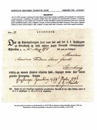POSTGESCHICHTE VON BÖHMISCHEN LÄNDERN 1526-1850 – Blatt 47