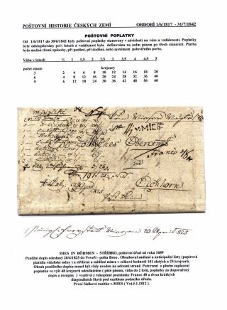 POŠTOVNÍ HISTORIE ČESKÝCH ZEMÍ 1526-1850 – list 53