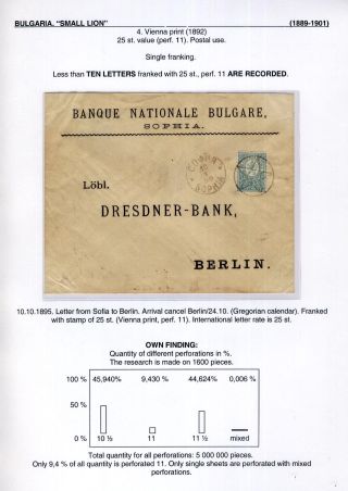 BULGARIA: SMALL LION (1889-1901) – sheet 58