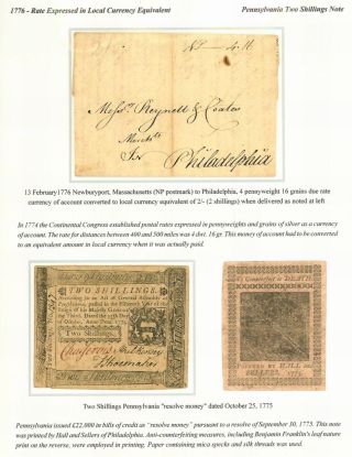 POSTGEBÜHRZAHLUNGEN IN VEREIGNETEN STAATEN: 1776-1921 – Blatt 2