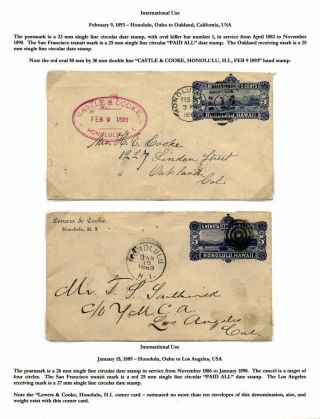 HAWAIIAN POSTAL CARDS AND ENVELOPES: KINGDOM, PROVISIONAL GOVERNMENT, AND REPUBLIC ISSUES – sheet 52
