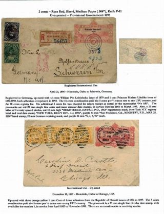 HAWAIIAN POSTAL CARDS AND ENVELOPES: KINGDOM, PROVISIONAL GOVERNMENT, AND REPUBLIC ISSUES – sheet 69